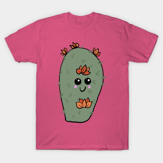 Cactus with Flowers T-Shirt by DaysMoon